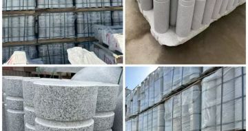 朔州 芝麻白花岗岩挡车柱、隔离柱多少钱