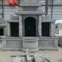 朔州 芝麻灰高档墓碑，土墓，可定制
