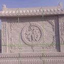 朔州 芝麻白花岗岩屏风，照壁，影壁