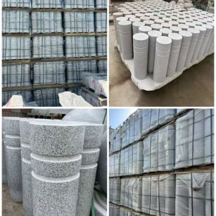 朔州 芝麻白花岗岩挡车柱、隔离柱多少钱