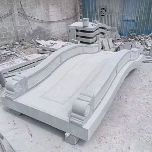 朔州 芝麻灰花岗岩园林景观 小石桥