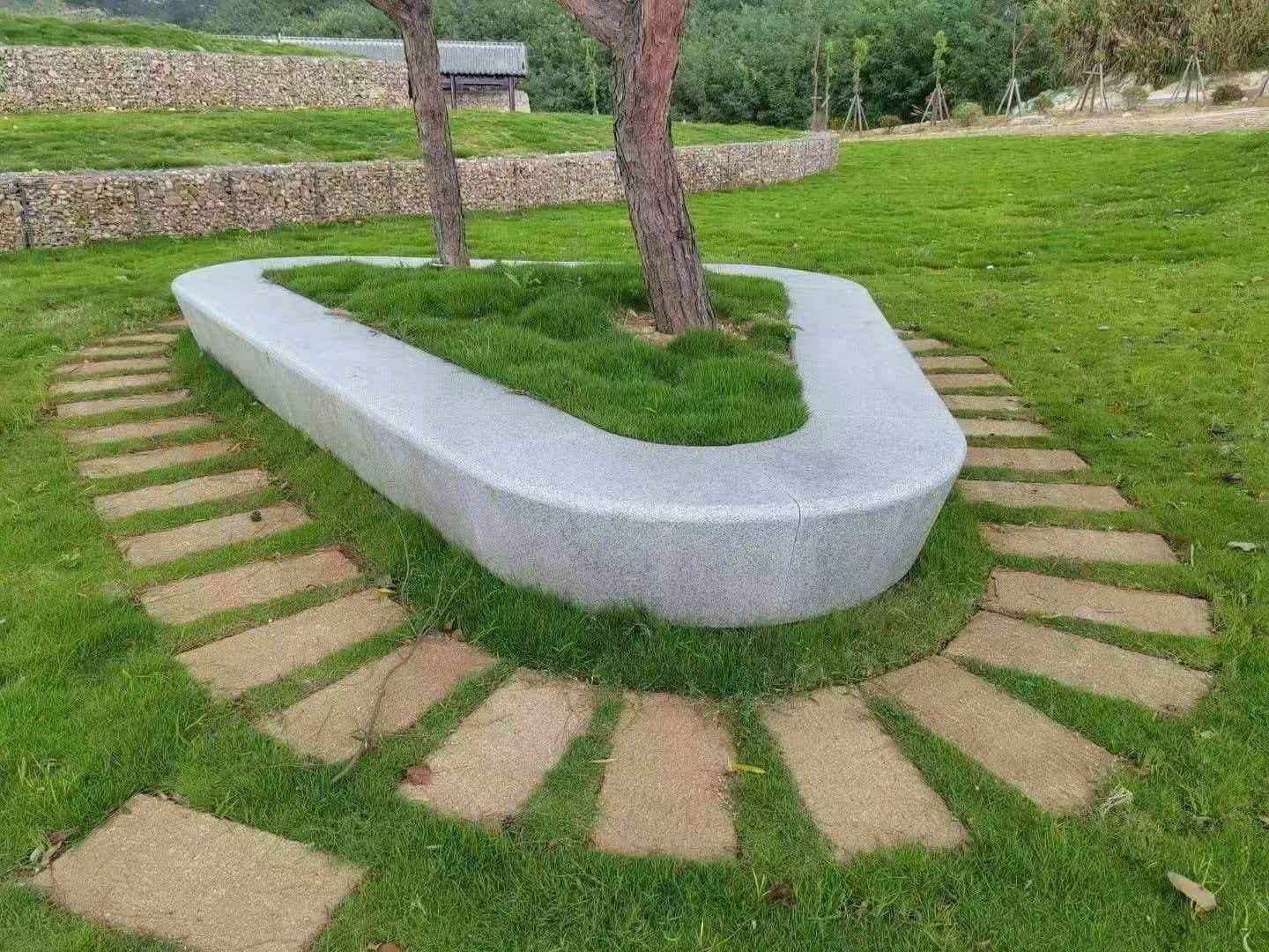 朔州 芝麻白光面整石坐凳